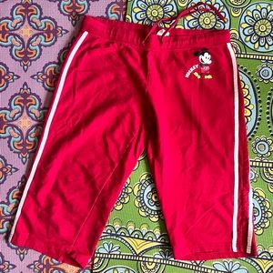💥SOLD💥 Vintage Disney Red Mickey Mouse Capri Pants